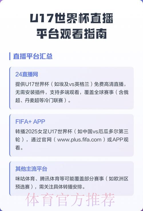 全面解析世界杯直播网站推荐与观看指南